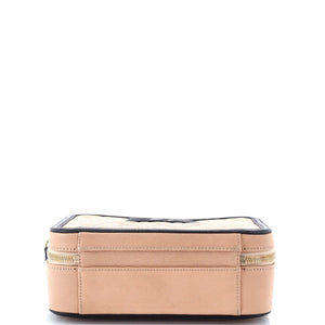 Filigree Vanity Case Quilted Caviar Medium