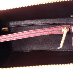Filigree Vanity Case Quilted Caviar Medium