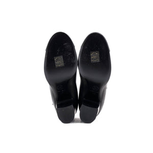 Women's CC Cap Toe Mary Jane Pumps Leather with Grosgrain