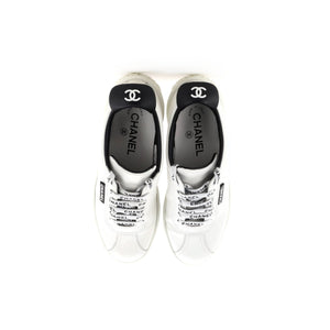 Women's CC Low-Top Flat Runner Sneakers Leather