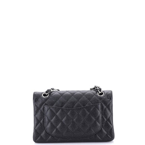 Classic Double Flap Bag Quilted Caviar Small