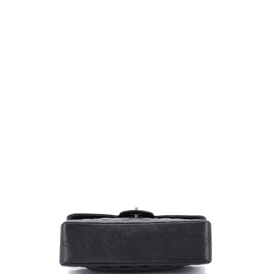 Classic Double Flap Bag Quilted Caviar Small