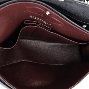 Classic Double Flap Bag Quilted Caviar Small