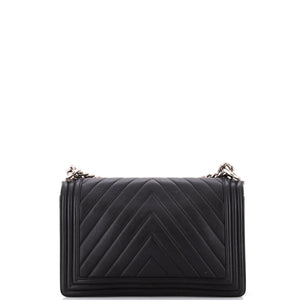 Boy Flap Bag Chevron Calfskin New Medium