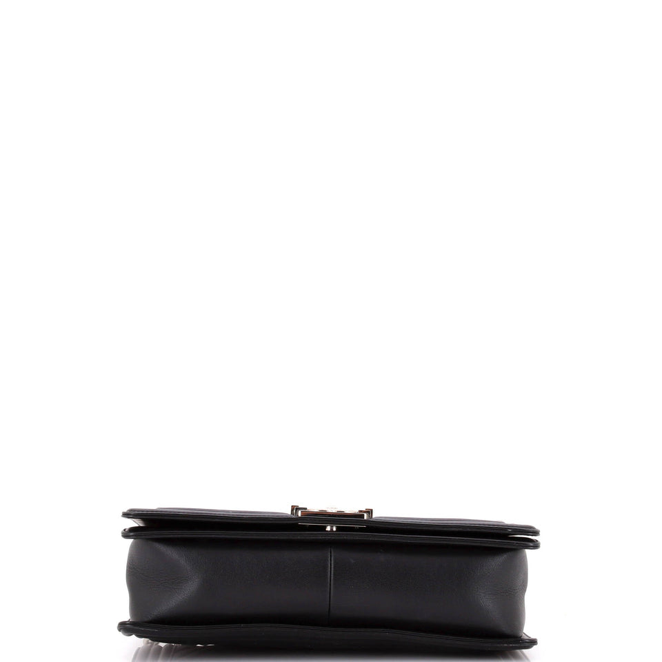 Boy Flap Bag Chevron Calfskin New Medium