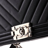 Boy Flap Bag Chevron Calfskin New Medium