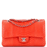 Classic Double Flap Bag Python Medium