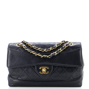 Vintage CC Chain Flap Bag Quilted Lambskin Medium