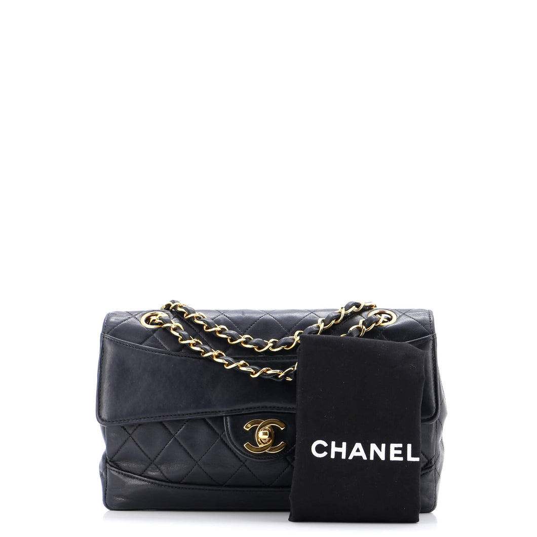 Vintage CC Chain Flap Bag Quilted Lambskin Medium