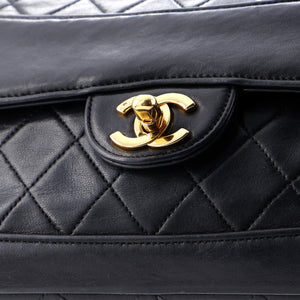Vintage CC Chain Flap Bag Quilted Lambskin Medium