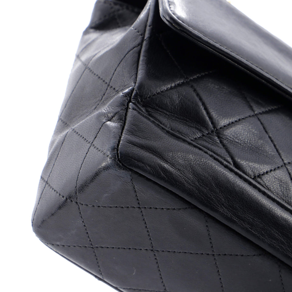 Vintage CC Chain Flap Bag Quilted Lambskin Medium