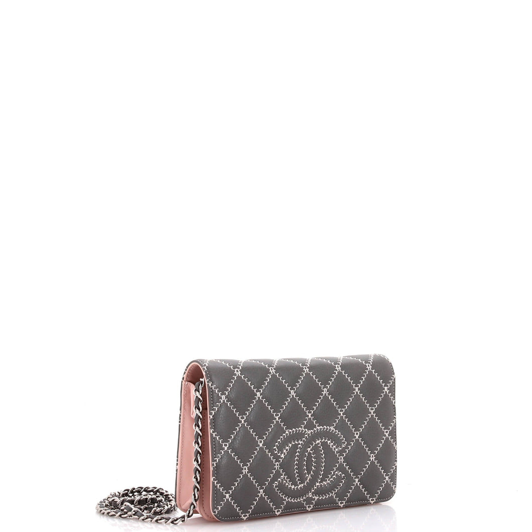 Timeless Wallet on Chain Stitched Caviar