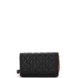 Boy Wallet on Chain Quilted Caviar