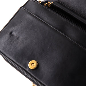Boy Wallet on Chain Quilted Caviar