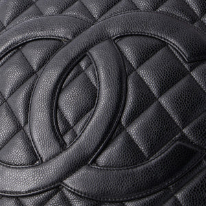 Medallion Tote Quilted Caviar