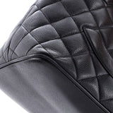 Medallion Tote Quilted Caviar