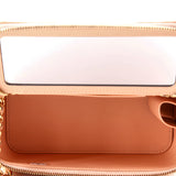Classic Vanity Case with Chain Quilted Caviar Small