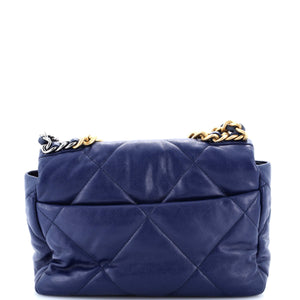 19 Flap Bag Quilted Leather Medium