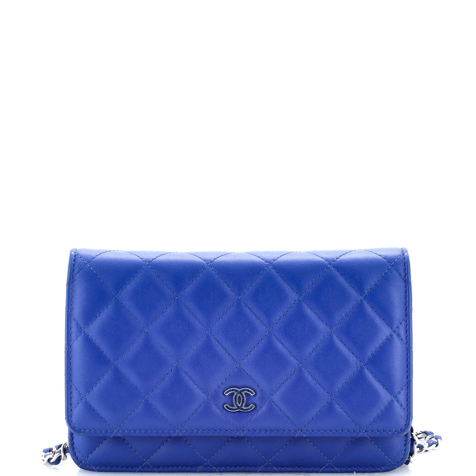 Wallet on Chain Quilted Lambskin