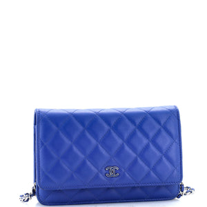 Wallet on Chain Quilted Lambskin