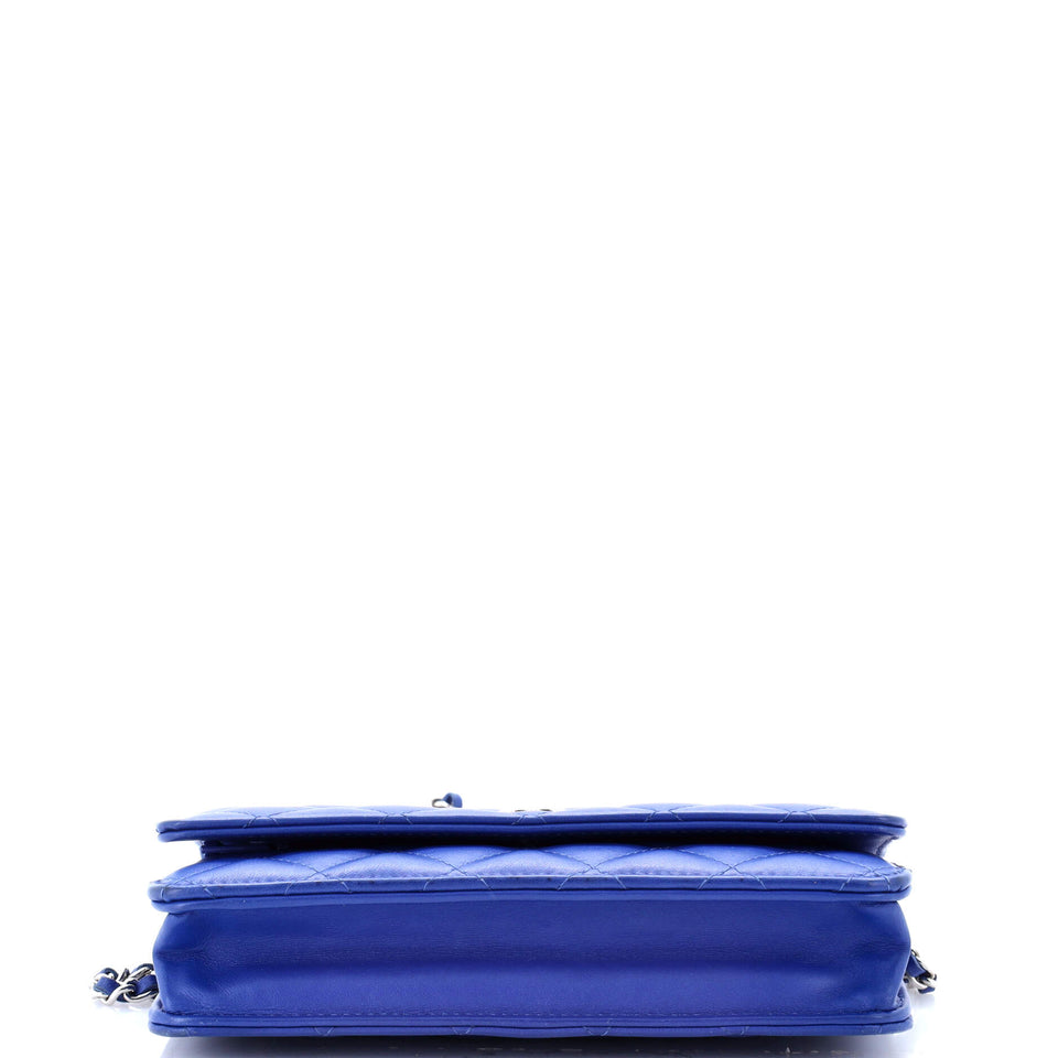 Wallet on Chain Quilted Lambskin