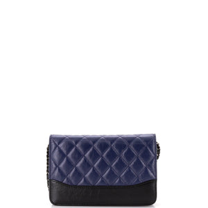 Gabrielle Wallet on Chain Quilted Aged Calfskin