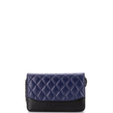 Gabrielle Wallet on Chain Quilted Aged Calfskin