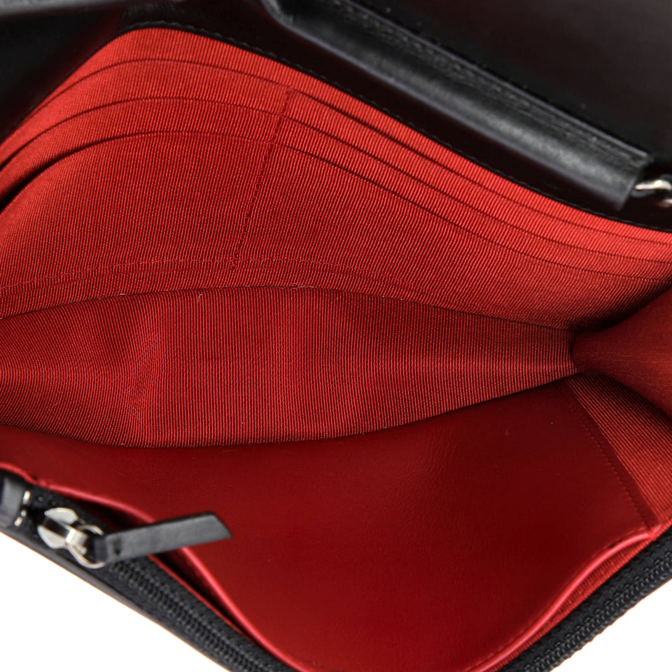 Gabrielle Wallet on Chain Quilted Aged Calfskin
