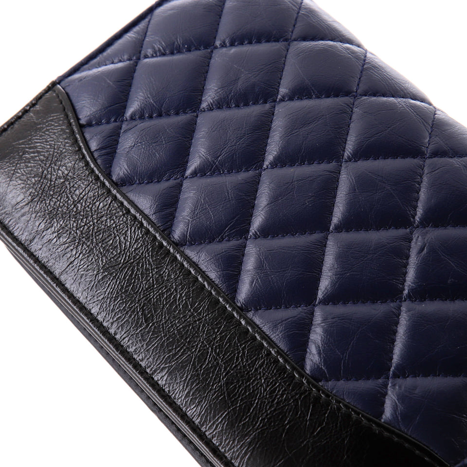 Gabrielle Wallet on Chain Quilted Aged Calfskin