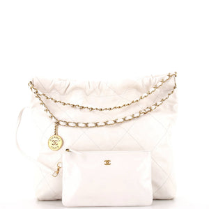 22 Chain Hobo Quilted Calfskin Medium