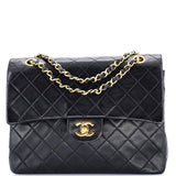 Vintage Square CC Flap Bag Quilted Lambskin Medium