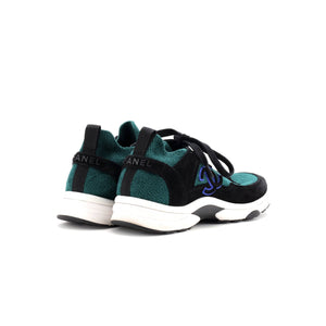 Women's CC Low-Top Sneakers Suede and Knit Fabric