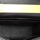 Coco Enamel Top Handle Flap Bag Quilted Lambskin Small