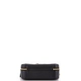 Filigree Vanity Case Quilted Caviar Medium
