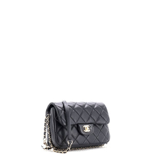 My Precious Pearls Chain Flap Bag Quilted Lambskin Medium