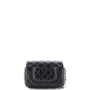 My Precious Pearls Chain Flap Bag Quilted Lambskin Medium