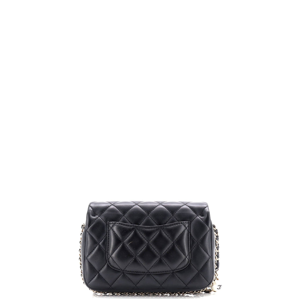My Precious Pearls Chain Flap Bag Quilted Lambskin Medium
