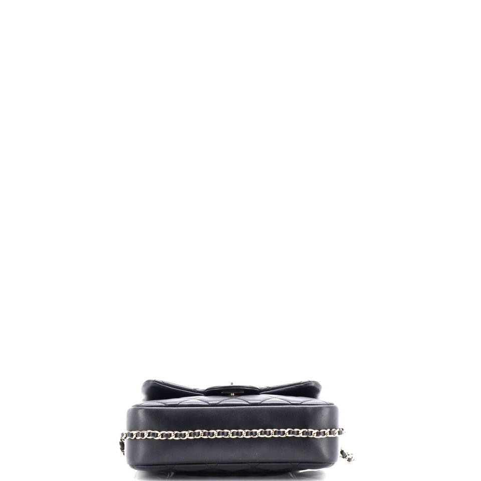 My Precious Pearls Chain Flap Bag Quilted Lambskin Medium