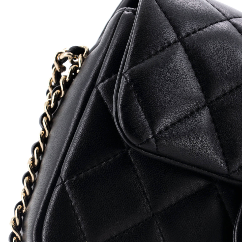 My Precious Pearls Chain Flap Bag Quilted Lambskin Medium