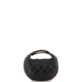 Chain Around Hobo Pouch Quilted Lambskin Mini