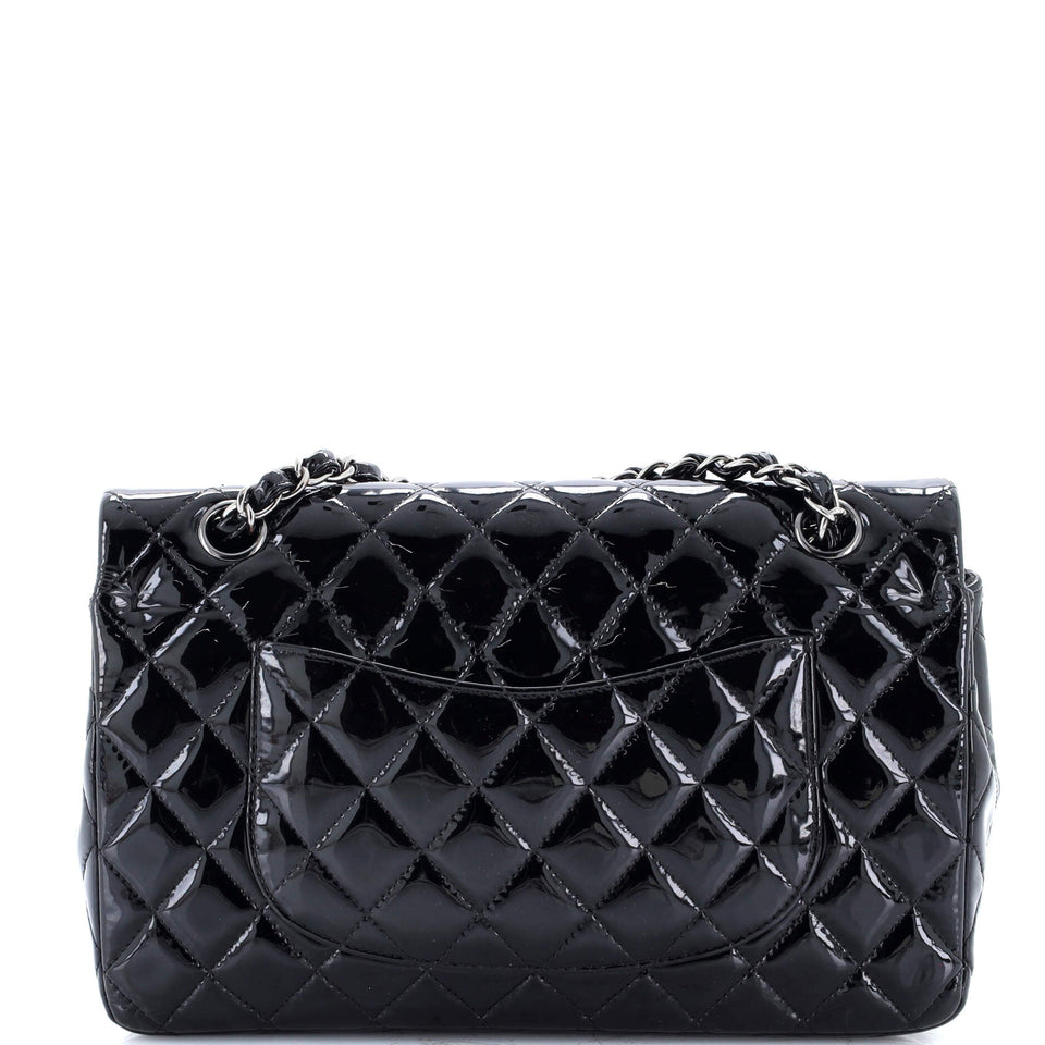 Classic Double Flap Bag Quilted Patent Medium