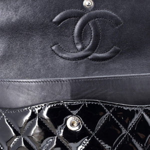 Classic Double Flap Bag Quilted Patent Medium