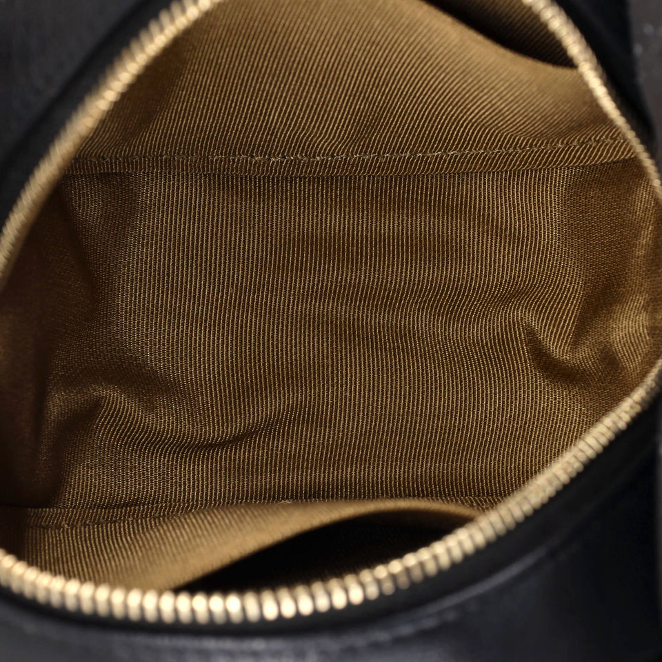 Chic Pearls Round Clutch with Chain Quilted Lambskin