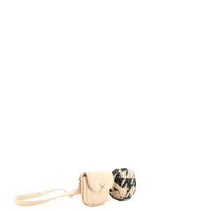 CC Waist Bag with Coin Purse Quilted Lambskin and Tweed