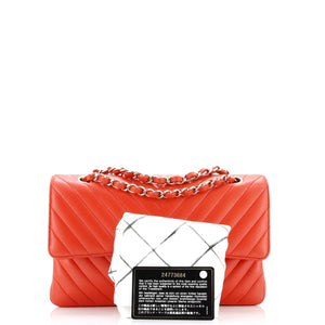 Classic Double Flap Bag Chevron Lambskin Medium