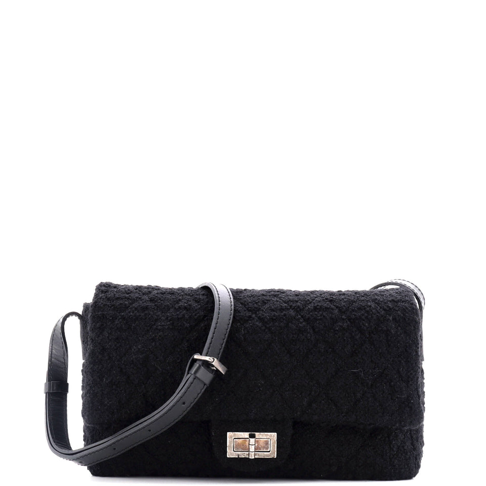 Easy Reissue Messenger Flap Bag Quilted Tweed Large