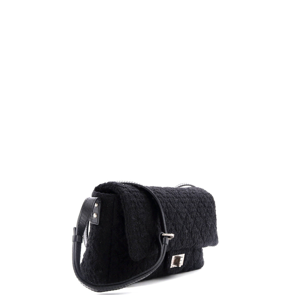 Easy Reissue Messenger Flap Bag Quilted Tweed Large