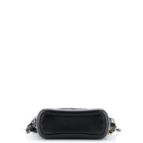 Gabrielle Hobo with Logo Handle Laser Cut Calfskin and Wool Felt Small