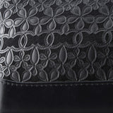 Gabrielle Hobo with Logo Handle Laser Cut Calfskin and Wool Felt Small