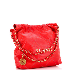 22 Chain Hobo Quilted Calfskin Small